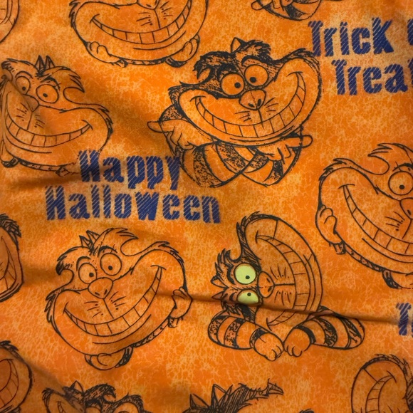 Disney Cheshire Cat Halloween Scrub Top - Picture 3 of 3